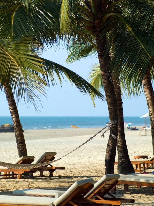 Photo perfectly beautiful beach Palolem in Goa in India